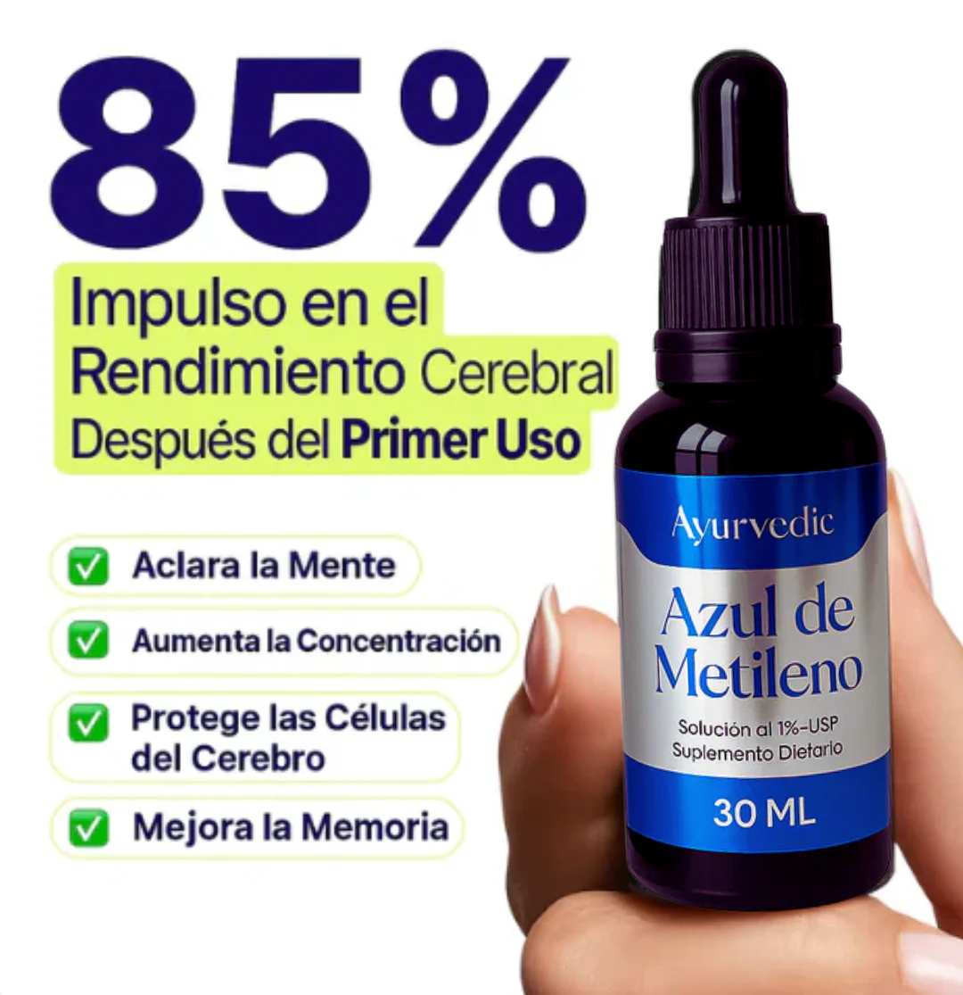 AZUL DE METILENO AYURVEDIC 30 ML - ORIGINAL 💙