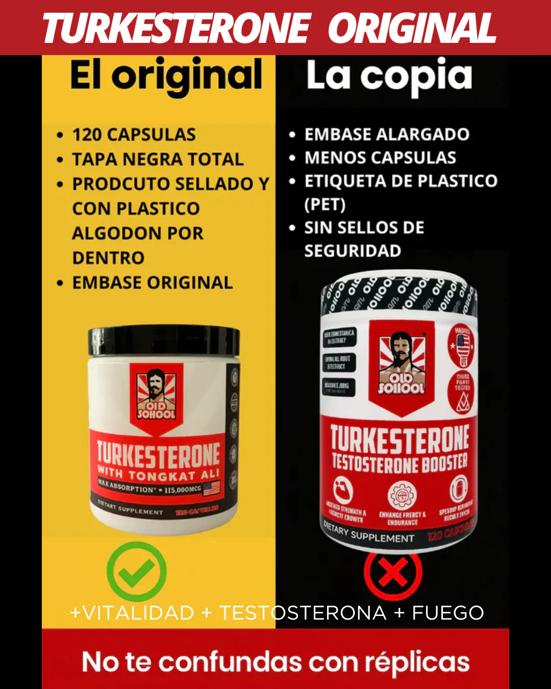 TURKESTERONE PRO OLD SCHOOL ORIGINAL - 60%OFF