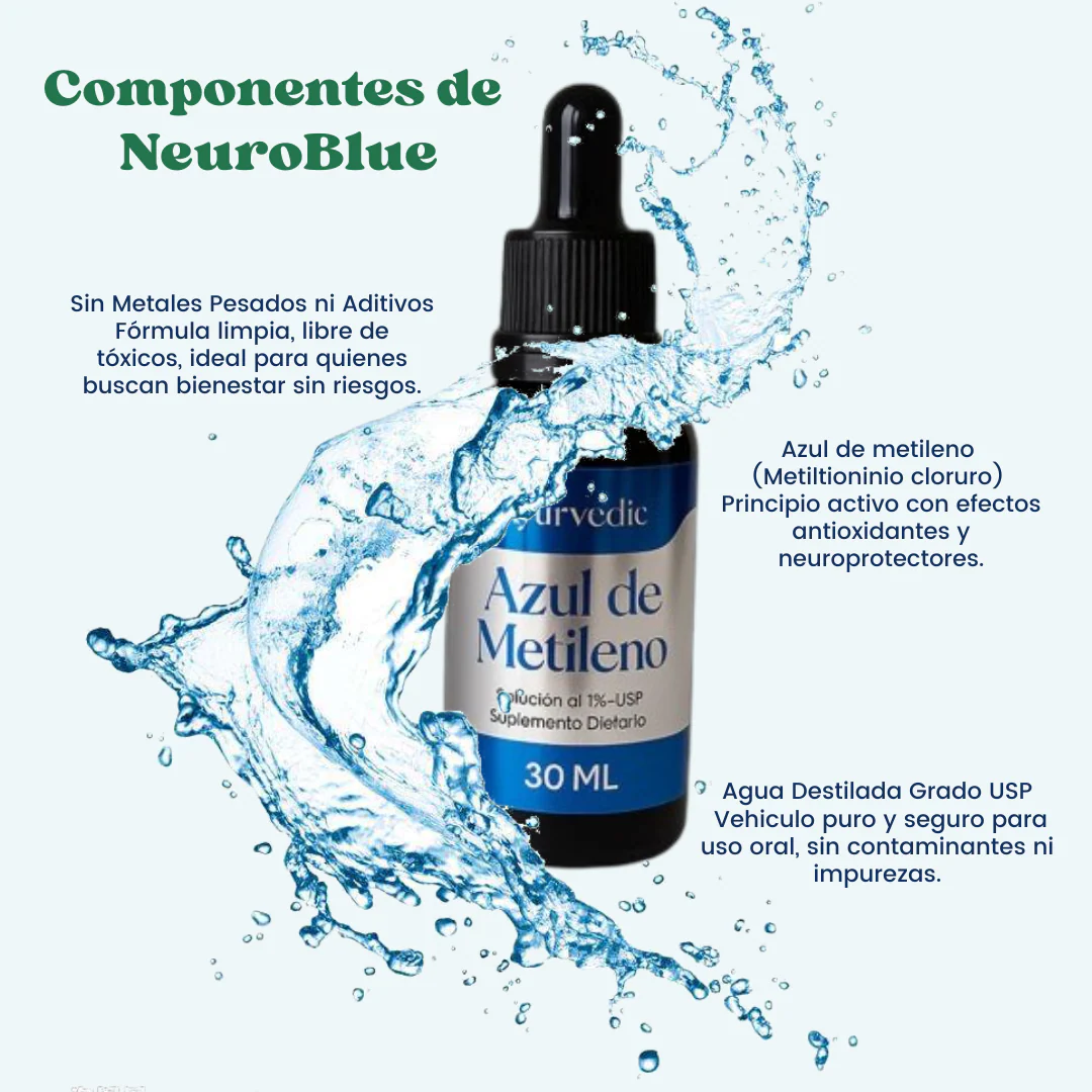 AZUL DE METILENO AYURVEDIC 30 ML - ORIGINAL 💙