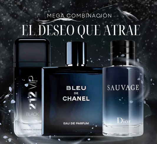 ¡Kit de 3 perfumes! ¡Un hombre nocturno que deja huella! - 100mL cada